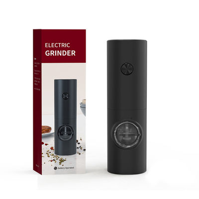 คุณภาพ  Black Electric Pepper Grinder With Easy Refill ABS Stainless Steel 70ml Capacity โรงงาน